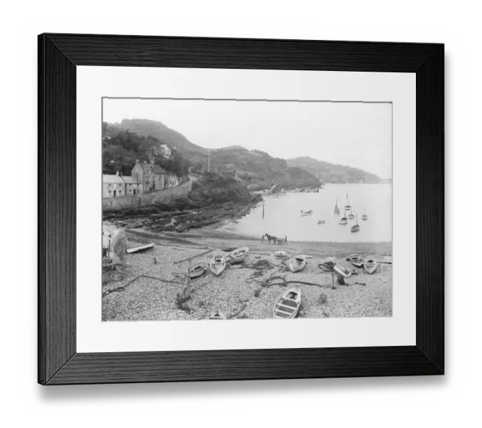 Framed Print : Combe Martin is a village and civil parish on the North Devon coast 1925