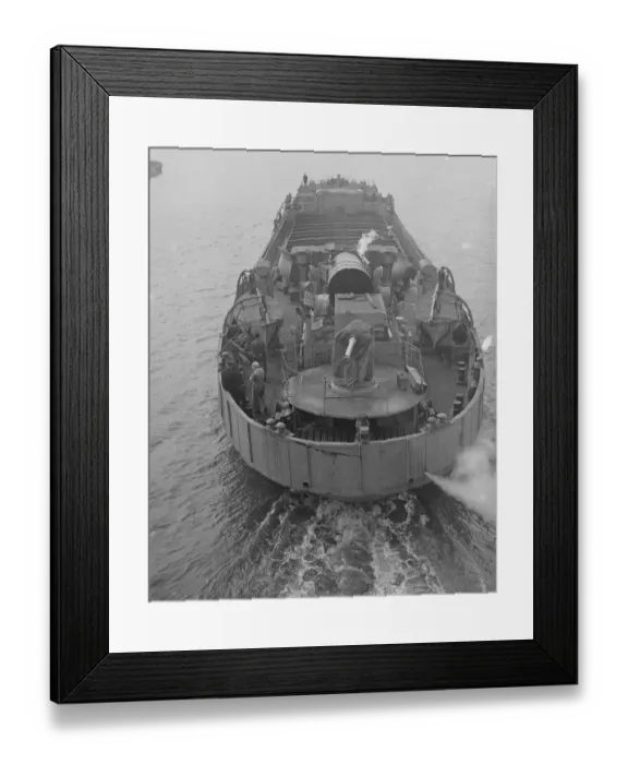Framed Print : An armed merchant man in the Thames 27 September 1939