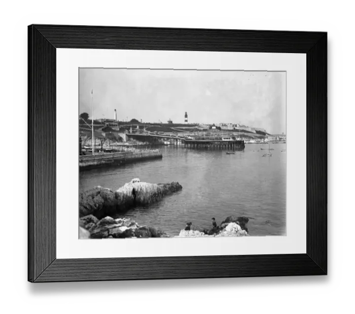 Framed Print : The Promenade Pier, Plymouth. 29 May 1928 Framed Print : The Promenade Pier, Plymouth. 29 May 1928