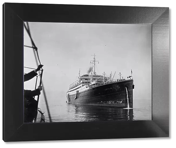 The passenger liner, SS Vulcania of the Italian Cosulich Line. January 1929