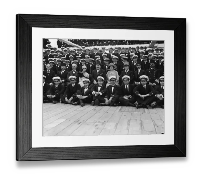 Framed Print : King of Egypt visits HMS Worcester training ship at Greenhithe. King Fuad Framed Print : King of Egypt visits HMS Worcester training ship at Greenhithe. King Fuad