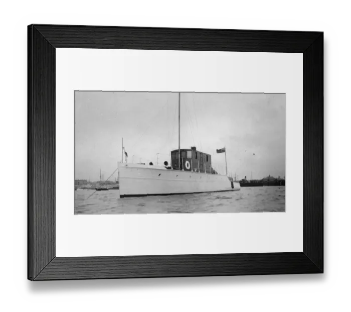 Framed Print : Motor yacht Adelaute. 8 October 1924 Framed Print : Motor yacht Adelaute. 8 October 1924
