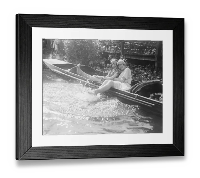 Framed Print : Foam Belles These happy river girls think that the smooth waters of the River Thames Framed Print : Foam Belles These happy river girls think that the smooth waters of the River Thames