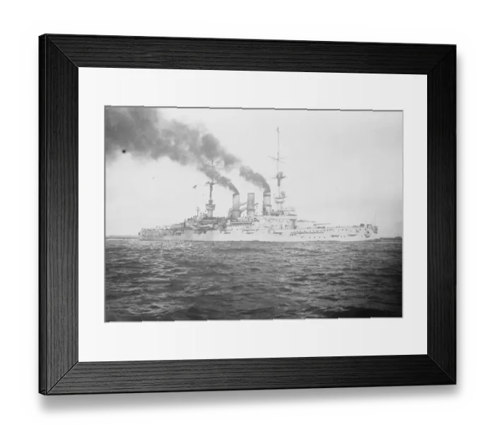 Framed Print : SMS Hannover was the second of five Deutschland-class pre-dreadnoughts of the German Framed Print : SMS Hannover was the second of five Deutschland-class pre-dreadnoughts of the German
