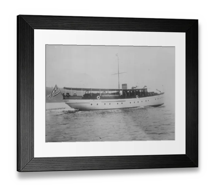 Framed Print : 98 Ft Motor Boat to tour the World The Speedjack the 98 ft motor boat belonging Framed Print : 98 Ft Motor Boat to tour the World The Speedjack the 98 ft motor boat belonging