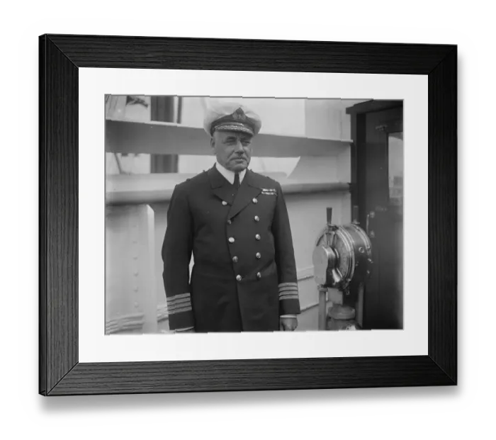 Framed Print : Captain W R D Irvine Commander of the Berengaria 23 August 1924 Framed Print : Captain W R D Irvine Commander of the Berengaria 23 August 1924