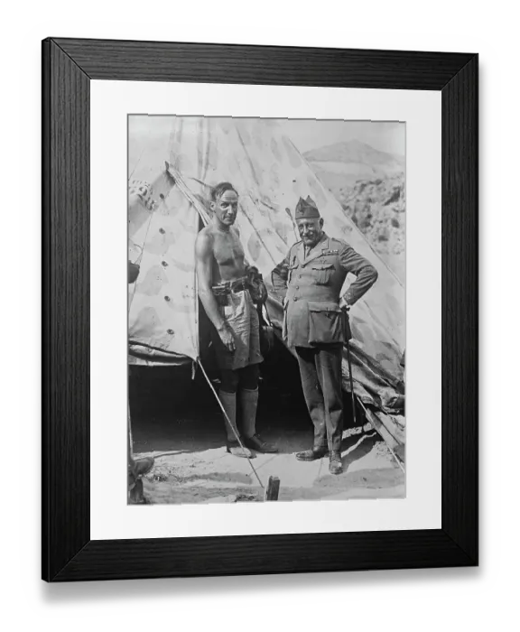 Framed Print : With the Spanish forces in Morocco President of the military Directorate with Framed Print : With the Spanish forces in Morocco President of the military Directorate with