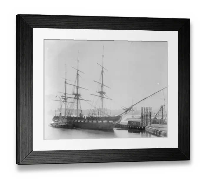 Framed Print : Historic American fighting ship to be repaired. Old Ironsides, the American fighting ship Framed Print : Historic American fighting ship to be repaired. Old Ironsides, the American fighting ship