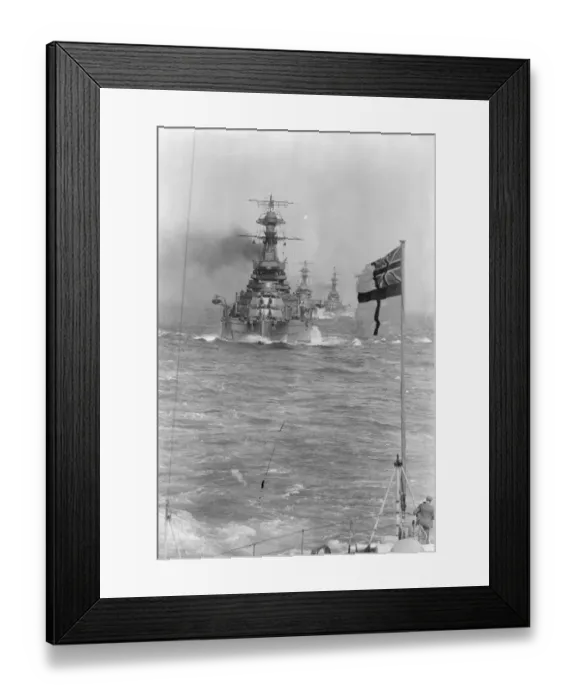 Framed Print : The King leads his fleet at Torbay. The Atlantic Fleet entered Torbay with Framed Print : The King leads his fleet at Torbay. The Atlantic Fleet entered Torbay with