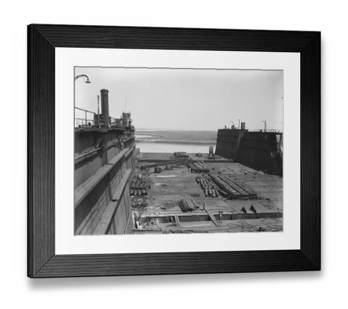 Framed Print : Huge German floating dock to assist in raising great German warship at Scapa Flow 12 Framed Print : Huge German floating dock to assist in raising great German warship at Scapa Flow 12