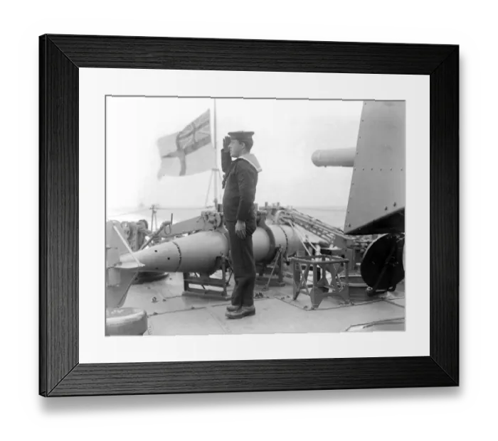 Framed Print : Home coming of Unknown Soldiers on H. M. S. Verdun on way home to England. Saluting Framed Print : Home coming of Unknown Soldiers on H. M. S. Verdun on way home to England. Saluting