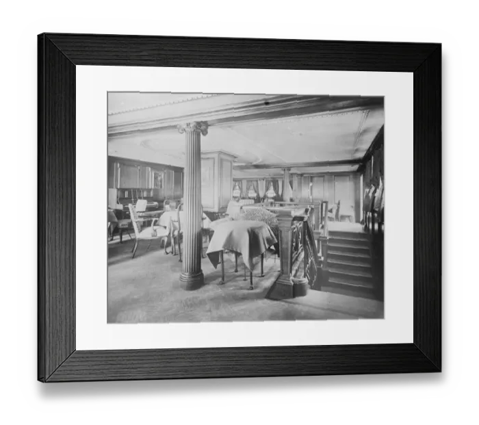 Framed Print : The social room of thess Albania 31 January 1921