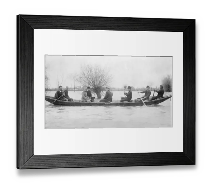 Framed Print : King of Yugoslavia visits his flooded subjects. The King of Yugoslavia visiting Framed Print : King of Yugoslavia visits his flooded subjects. The King of Yugoslavia visiting