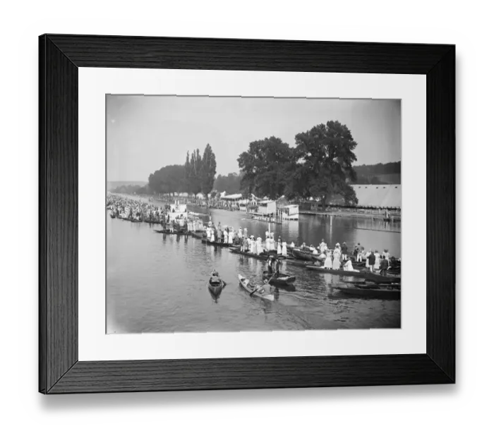 Framed Print : Henley Regatta. A striking panorama of the scene at Henley. 4 July 1923 Framed Print : Henley Regatta. A striking panorama of the scene at Henley. 4 July 1923