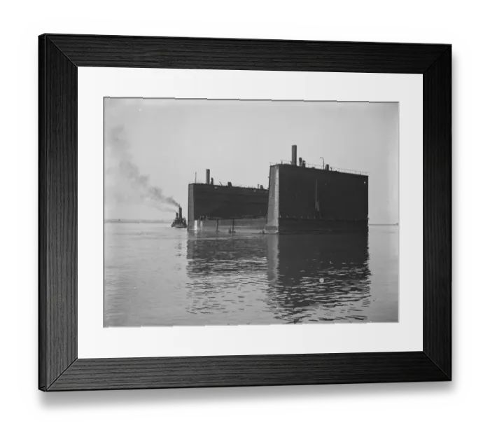 Framed Print : Huge German floating dock to assist in raising great German warship at Scapa Flow 12 Framed Print : Huge German floating dock to assist in raising great German warship at Scapa Flow 12
