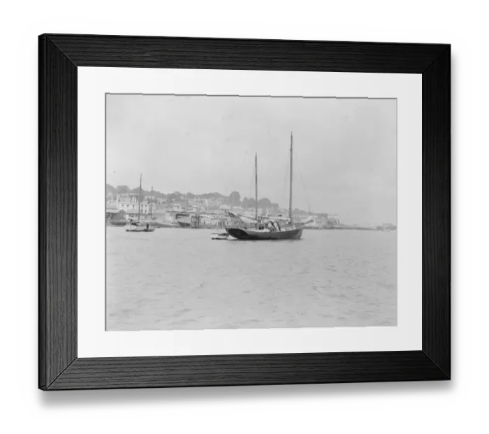 Framed Print : Across the Atlantic in a 35 Ft Yawl The crew of three consisted of Mr F W Baldwin Framed Print : Across the Atlantic in a 35 Ft Yawl The crew of three consisted of Mr F W Baldwin