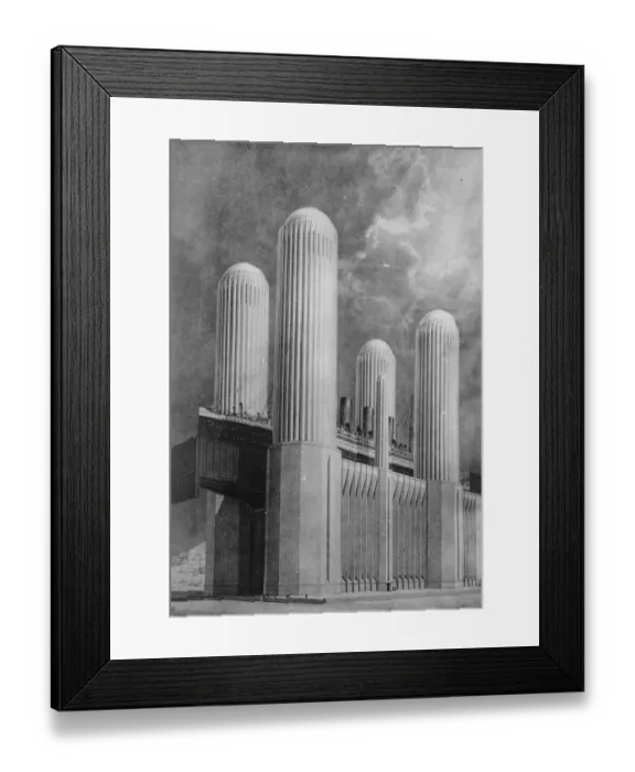Framed Print : To lift a ship two hundred feet. This photograph shows a remarkable ship lifting Framed Print : To lift a ship two hundred feet. This photograph shows a remarkable ship lifting