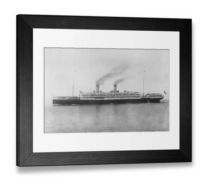 Framed Print : Italian Liner Principessa Mafalda 17 January 1920