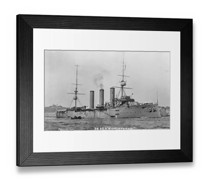 Framed Print : HMS Cornwall. 22 September 1927 Framed Print : HMS Cornwall. 22 September 1927