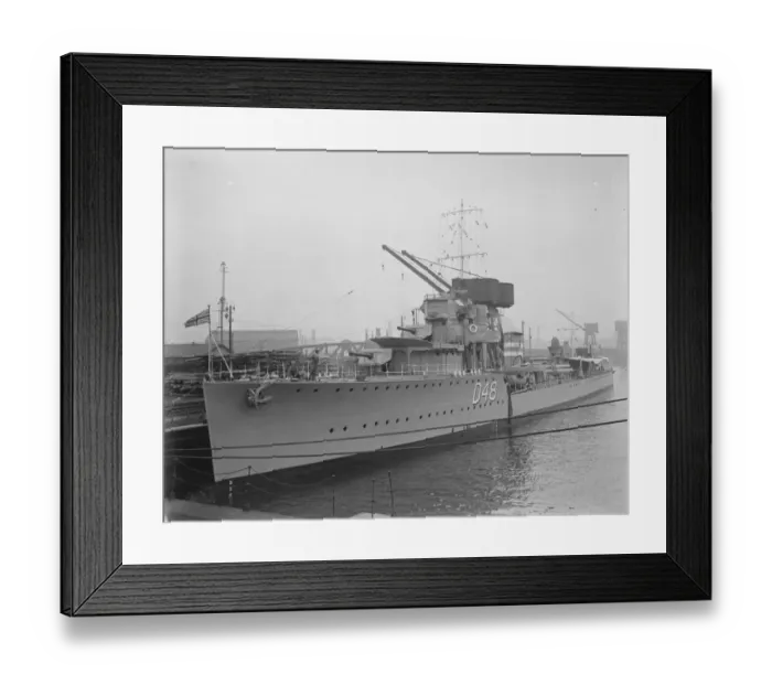 Framed Print : HMS Vidette. 1 September 1928 Framed Print : HMS Vidette. 1 September 1928