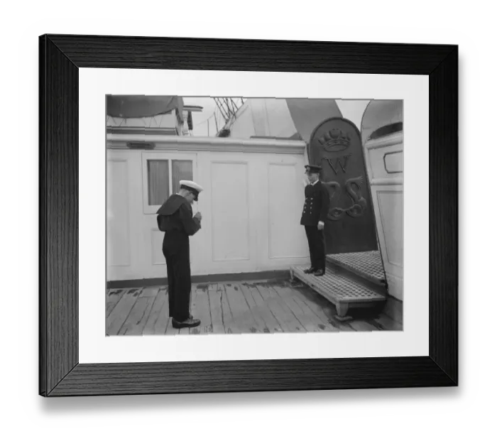 Framed Print : Englands youngest sailor on his ship The youngest sailor cadet in the British Isles Framed Print : Englands youngest sailor on his ship The youngest sailor cadet in the British Isles