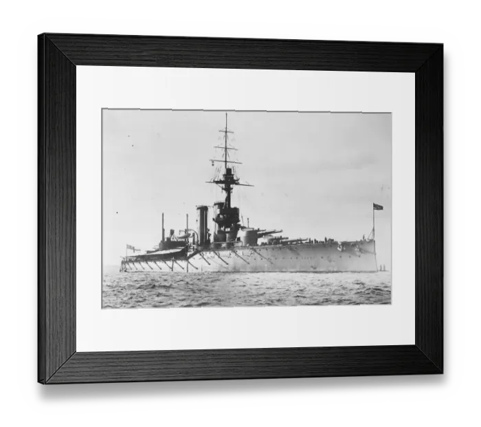 Framed Print : HMS Ajax fresh from being released by dockers March 27 1920 Framed Print : HMS Ajax fresh from being released by dockers March 27 1920