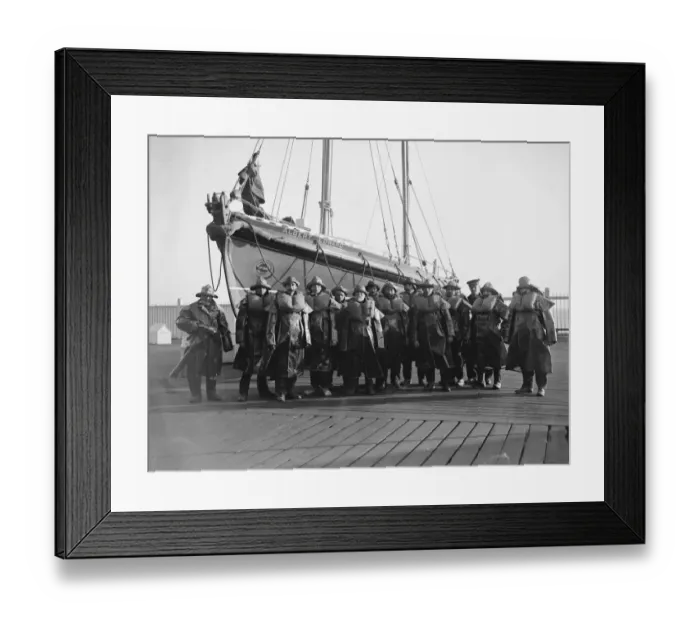 Framed Print : 6 April 1920 Clacton on Sea Life Boat crew Framed Print : 6 April 1920 Clacton on Sea Life Boat crew