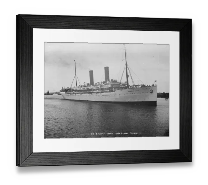 Framed Print : The Balmoral Castle. The Balmoral Castle is bringing the Duke of Gloucester Home Framed Print : The Balmoral Castle. The Balmoral Castle is bringing the Duke of Gloucester Home