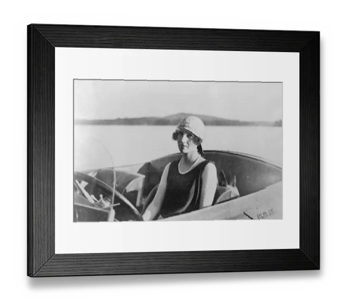 Framed Print : Narrow escape for Princess Xenia in burning motor boat. Mrs W B Leeds ( Princess Framed Print : Narrow escape for Princess Xenia in burning motor boat. Mrs W B Leeds ( Princess