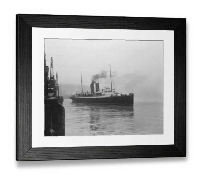 Framed Print : The South Eastern and Chatham steamer Riviera 8 April 1920 Framed Print : The South Eastern and Chatham steamer Riviera 8 April 1920