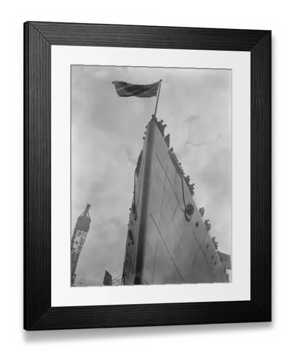 Framed Print : HMS Nelson a Nelson-class battleship launched on Thursday at the Armstrong Yard, Walker on Tyne Framed Print : HMS Nelson a Nelson-class battleship launched on Thursday at the Armstrong Yard, Walker on Tyne