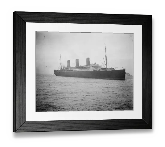 Framed Print : The Imperator sails from Liverpool. First voyage under British Flag The Imperator Framed Print : The Imperator sails from Liverpool. First voyage under British Flag The Imperator