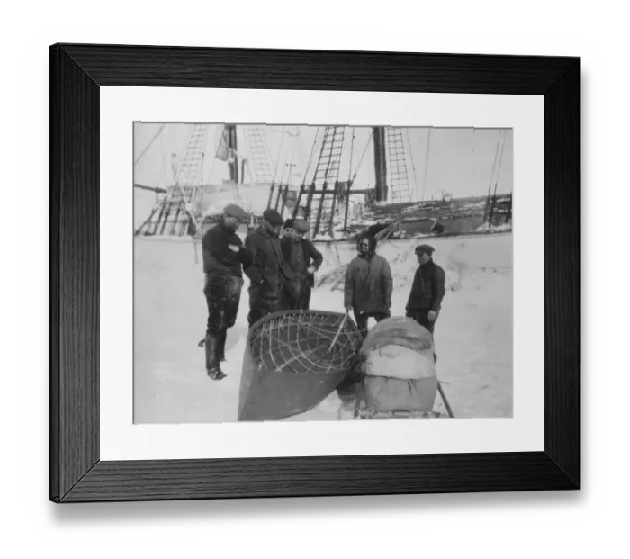 Framed Print : Daring attempt to drift across polar sea. Helplessly locked in ice for twenty four months Framed Print : Daring attempt to drift across polar sea. Helplessly locked in ice for twenty four months