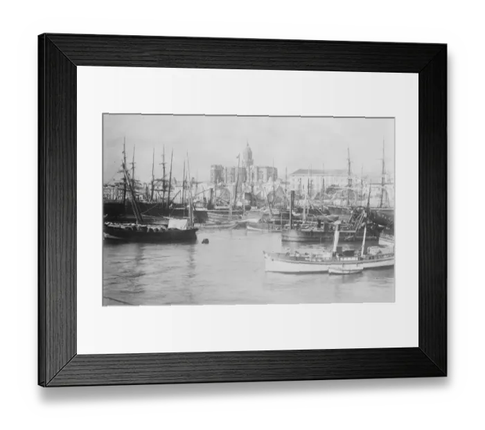 Framed Print : Great Malaga Fire A disastrous fire at the Spanish port of Malaga razed the Customs House Framed Print : Great Malaga Fire A disastrous fire at the Spanish port of Malaga razed the Customs House