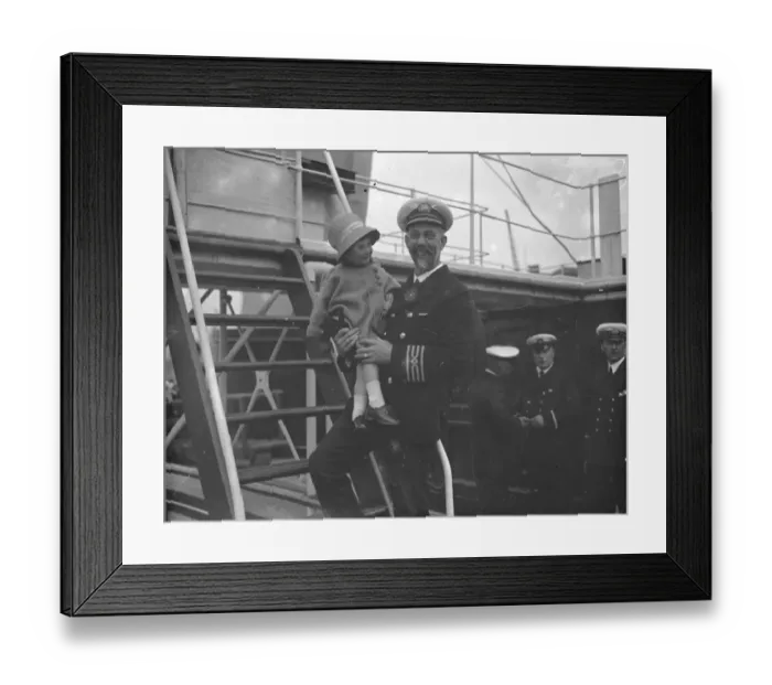 Framed Print : Captain Mill of SS London Belle June 1924