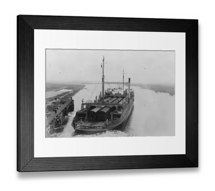 Framed Print : The train ferry boat trials between Zeebruge and Harwich proved successful Framed Print : The train ferry boat trials between Zeebruge and Harwich proved successful