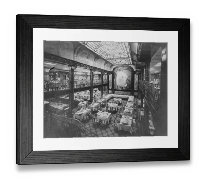 Framed Print : Ss Paris The dining room 30 May 1922 Framed Print : Ss Paris The dining room 30 May 1922