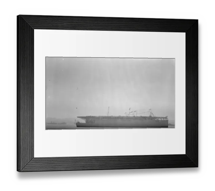 Framed Print : Naval review at Spithead. HMS Argus. 26 July 1924