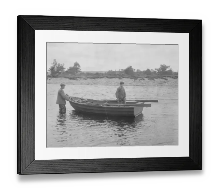 Framed Print : Duke of Richmond Salmon Fishing in Scotland Master Sandy Gordon Lennox, elder