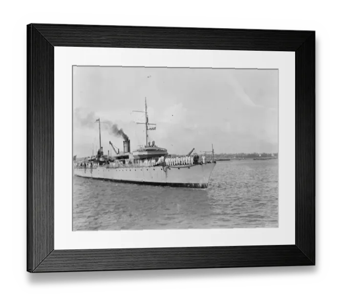 Framed Print : French naval cadets visit to Portsmouth. French sailors on the warship Somme Framed Print : French naval cadets visit to Portsmouth. French sailors on the warship Somme
