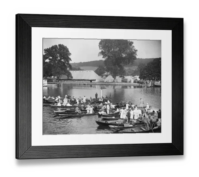 Framed Print : Henley Regatta. A striking panorama of the scene at Henley. 4 July 1923 Framed Print : Henley Regatta. A striking panorama of the scene at Henley. 4 July 1923