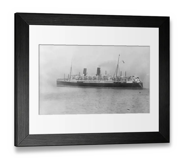 Framed Print : The new quadruple screw vessel Aorangi. She was the first large ocean going mail Framed Print : The new quadruple screw vessel Aorangi. She was the first large ocean going mail
