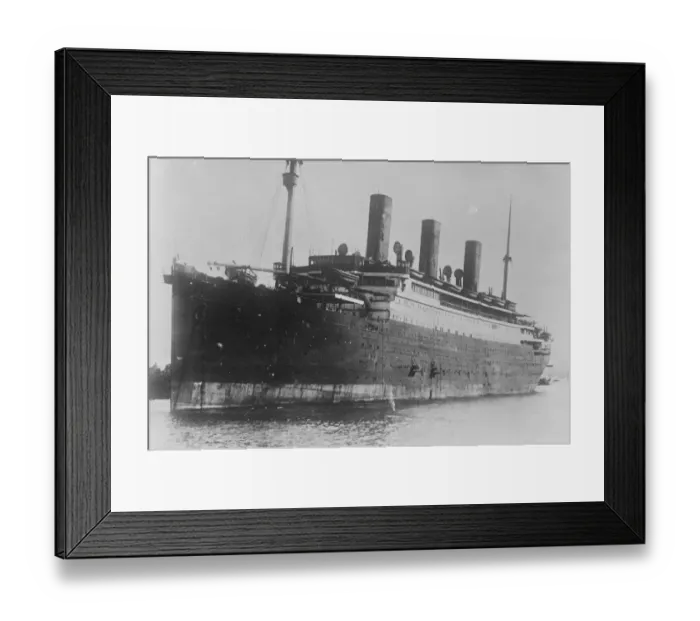 Framed Print : SS Tirpitz an ocean liner built in 1913-1919 by Vulcan AG shipyard in Stettin, Germany 25