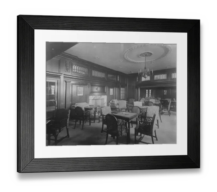 Framed Print : The Cunard liner Scythia 1st Class Smoking Room October 1921 Framed Print : The Cunard liner Scythia 1st Class Smoking Room October 1921