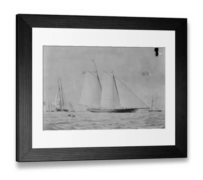 Framed Print : Few people are aware of how the America boat race came by its name. The cup Framed Print : Few people are aware of how the America boat race came by its name. The cup