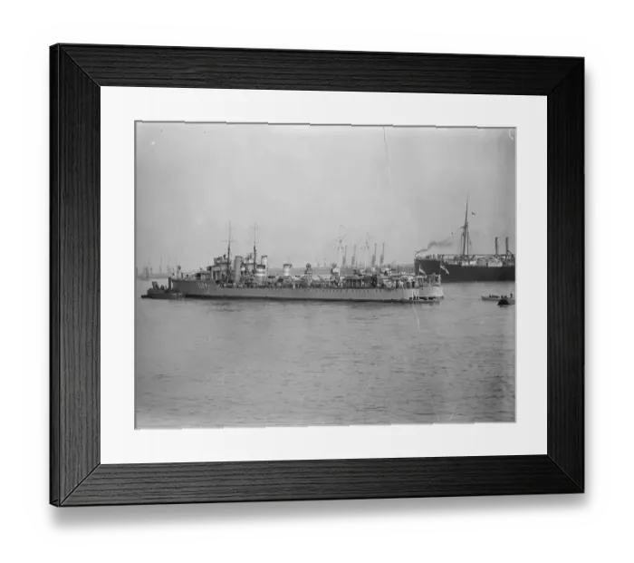 Framed Print : Warships in the Thames. Wryneck. Two of the torpedo boat destroyers on their Framed Print : Warships in the Thames. Wryneck. Two of the torpedo boat destroyers on their