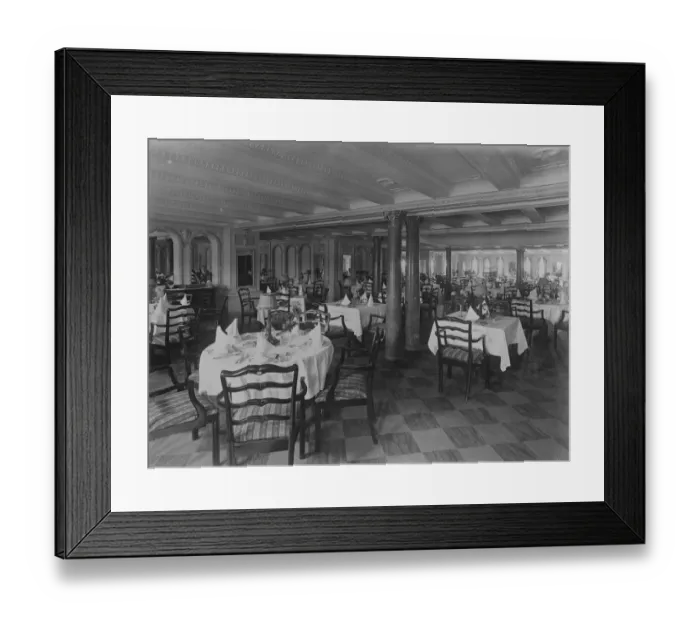Framed Print : The Cunard liner Scythia 1st Class dining room October 1921 Framed Print : The Cunard liner Scythia 1st Class dining room October 1921