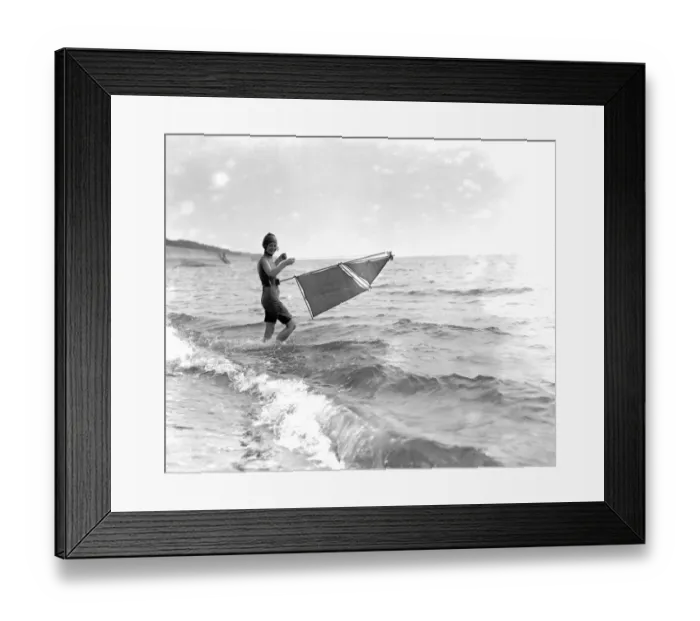 Framed Print : The human yacht, the new seaside craft seen at Clacton - on - Sea, Essex. 20