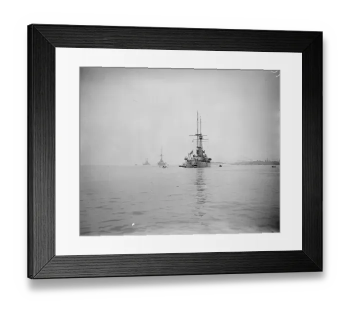 Framed Print : Swedish warships arrive at Sheerness. A Swedish fleet, under the Command of Rear Framed Print : Swedish warships arrive at Sheerness. A Swedish fleet, under the Command of Rear