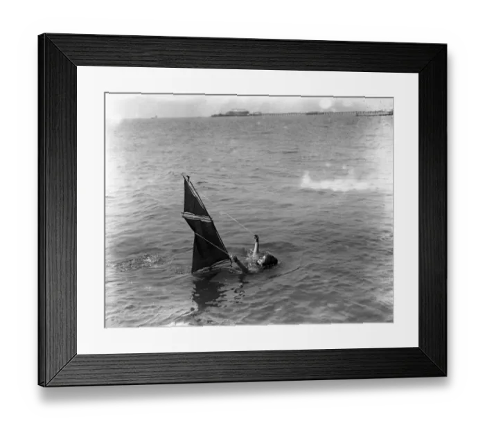 Framed Print : The human yacht, the new seaside craft seen at Clacton - on - Sea, Essex. 20